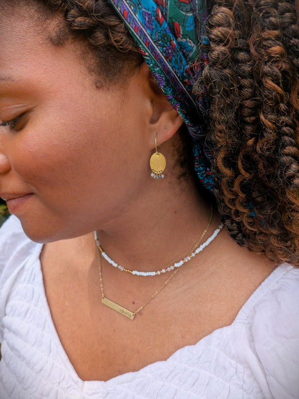 Disc Envy Tournaline Earrings