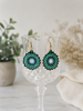 Teal Ferris Wheel Earrings