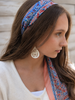 White Wood Teardrop Earrings