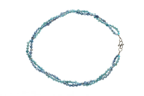 Pearl Two Shade Blue Necklace