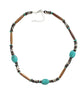 Turquoise with Wood Necklace