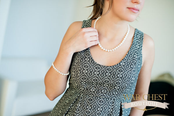 Pearl 16" Necklace White