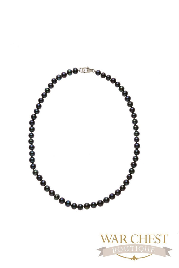 Pearl 16" Necklace Black