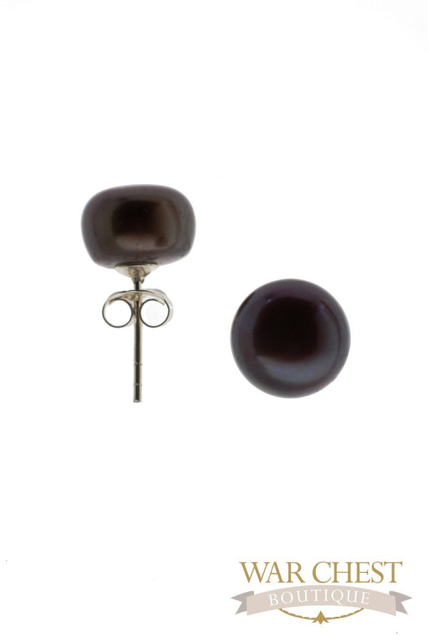 Pearl Earrings Black