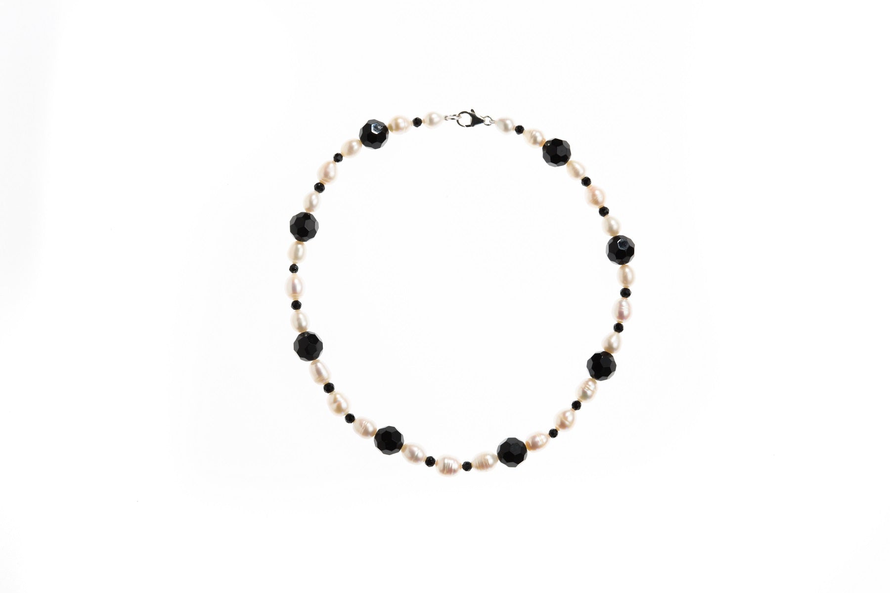 Black Onyx Pearl Necklace - ILgemstones