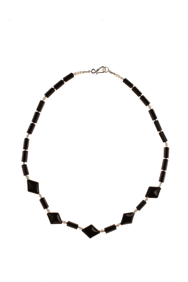 Black Onyx & Pearl Necklace