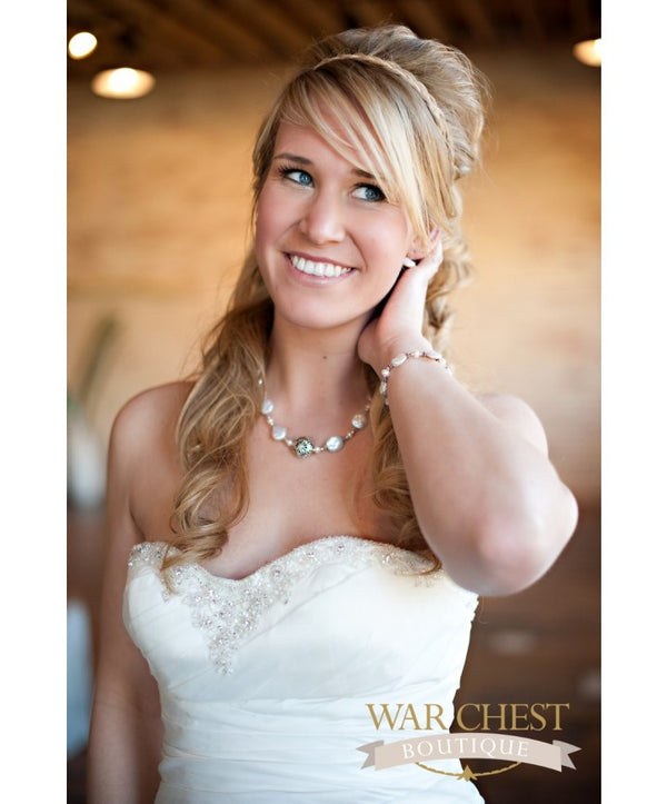 White Coin Pearls Necklace