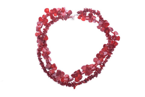 Coral Two Strand Necklace