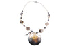 Shell Pendant Pearl Necklace