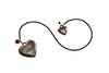 Silver Heart Carnelian Bookmark