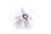Shell & Blue Pearl Flower Ring