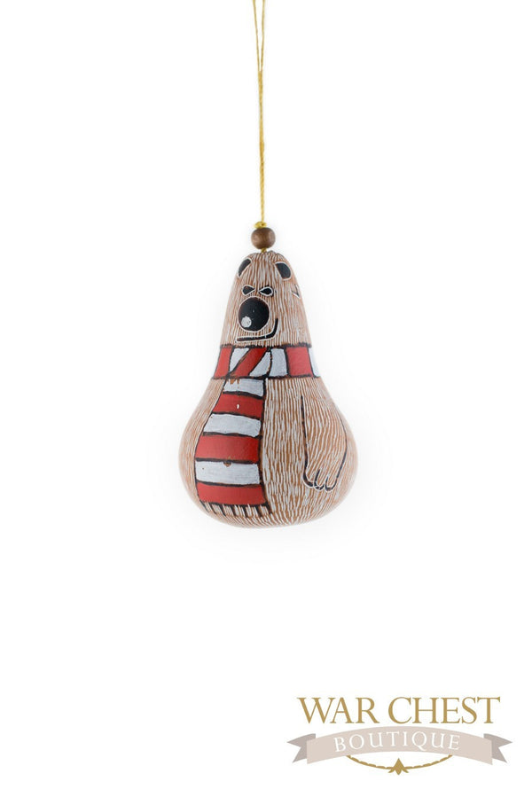 Polar Bear Gourd Ornament