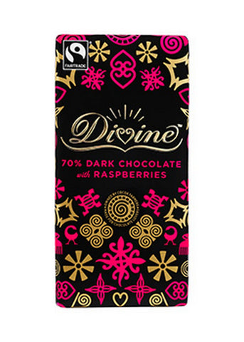Dark Chocolate with Raspberries - 3 oz