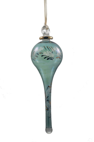 Flower Icicle Ornament Green