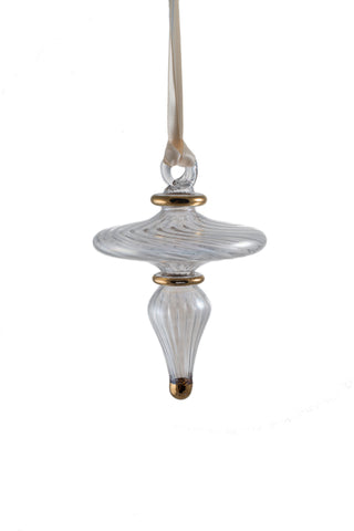 Solid Finial Ornament Clear