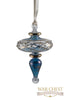 Dotted Finial Glass Ornament Blue - Ornaments - WAR Chest Boutique