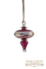 Dotted Finial Glass Ornament Purple - Ornaments - WAR Chest Boutique