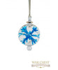 Spray Flower Glass Ornament Blue - Ornaments - WAR Chest Boutique