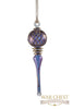 Gold Design Icicle Glass Ornament Purple - Ornaments - WAR Chest Boutique