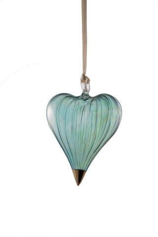 Glass Heart Ornament - Ornaments - WAR Chest Boutique