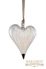 Glass Heart Glass Ornament Clear - Ornaments - WAR Chest Boutique