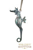 Glass Seahorse Ornaments Green - Ornaments - WAR Chest Boutique