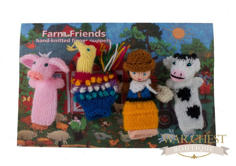 4 Finger Puppet Set Farm
