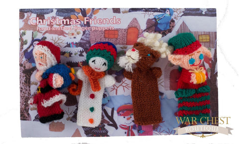 4 Finger Puppet Set Christmas - Children's Collection - WAR Chest Boutique