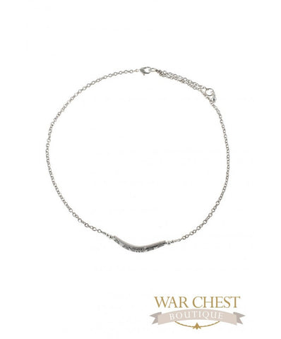 Silver Bar Station Necklace for Women - Jewelry - WAR Chest Boutique