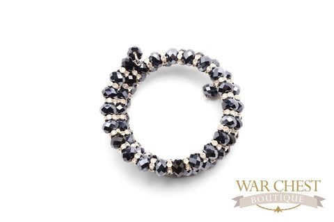 Cobalt Crystal Wrap Bracelet