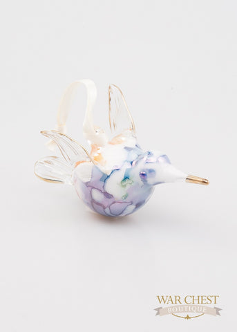 Small Ceramic Hummingbird Blue - Ornaments - WAR Chest Boutique