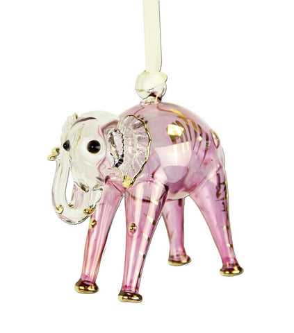Elephant Ornament Purple - Ornaments - WAR Chest Boutique