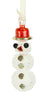 Frosted Snowman Ornament - Ornaments - WAR Chest Boutique