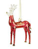 Reindeer Ornament Red - Ornaments - WAR Chest Boutique