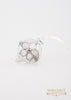 Flower Ball Ornament Clear & Silver - Ornaments - WAR chest Boutique