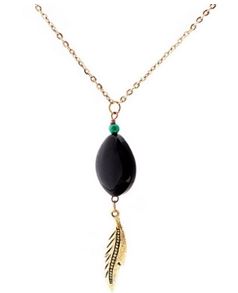 Black and Gold Victory Necklace