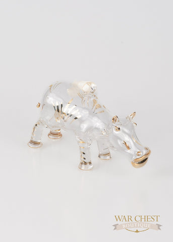 Hippo Ornament Clear - Ornaments - WAR Chest Boutique