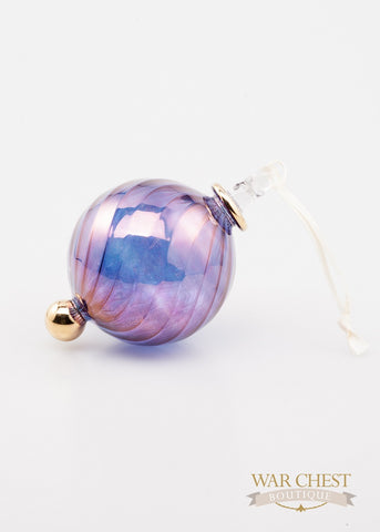Beveled Ball Ornament Purple - Ornaments - WAR Chest Boutique