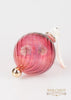 Beveled Ball Ornament Red
