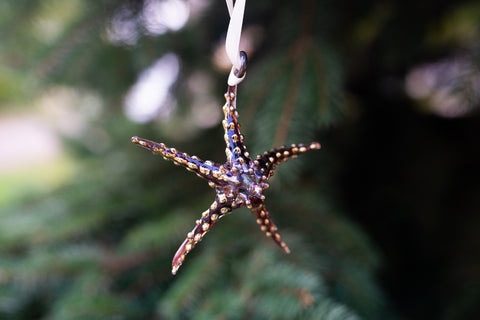 Starfish Ornament Red