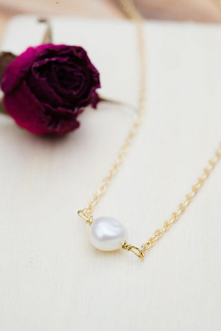 Dewdrop Pearl Necklace