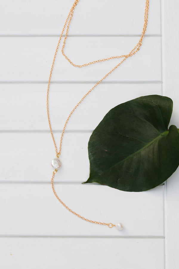 Tier Drop Pearl Necklace