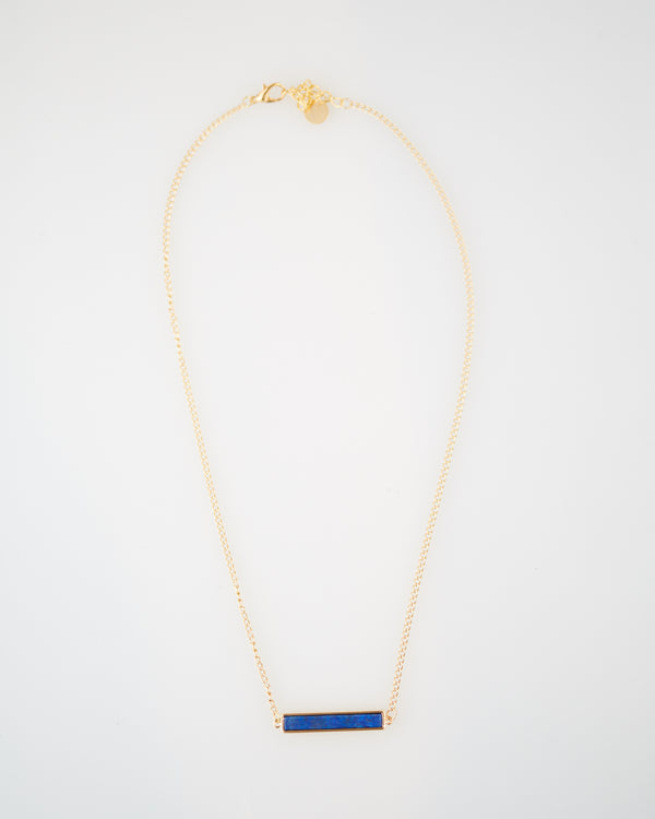 Lapis Bar Necklace for Women - Jewelry - WAR Chest Boutique