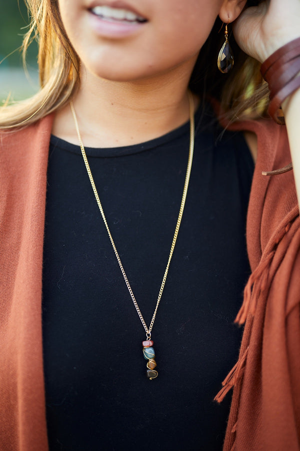 River Rock Necklace for Women - Jewelry - WAR Chest Boutique