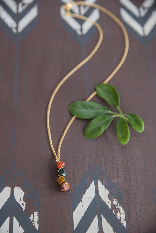 River Rock Necklace for Women - Jewelry - WAR Chest Boutique