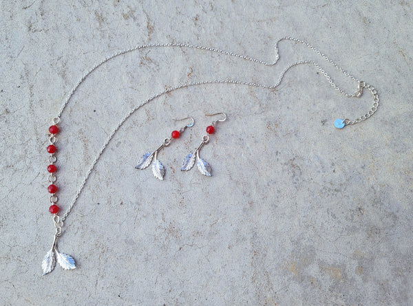Red Leaf Necklace