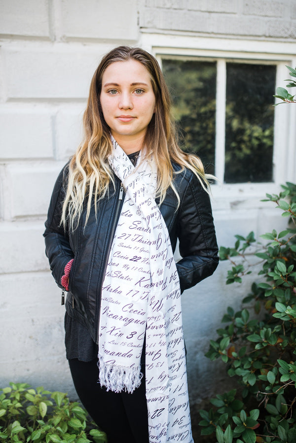 Eggshell War Remembrance Scarf - Accessories - WAR Chest Boutique