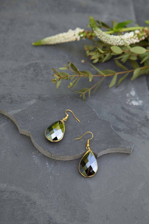Wrapped Faceted Earring for Women - Jewelry - WAR Chest Boutique