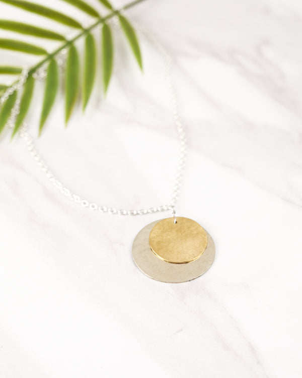 Double Luna Necklace for Women - Jewelry - WAR Chest Boutique