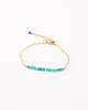 Turquoise and Gold Station Bracelet for Women - Jewelry - WAR Chest Boutique